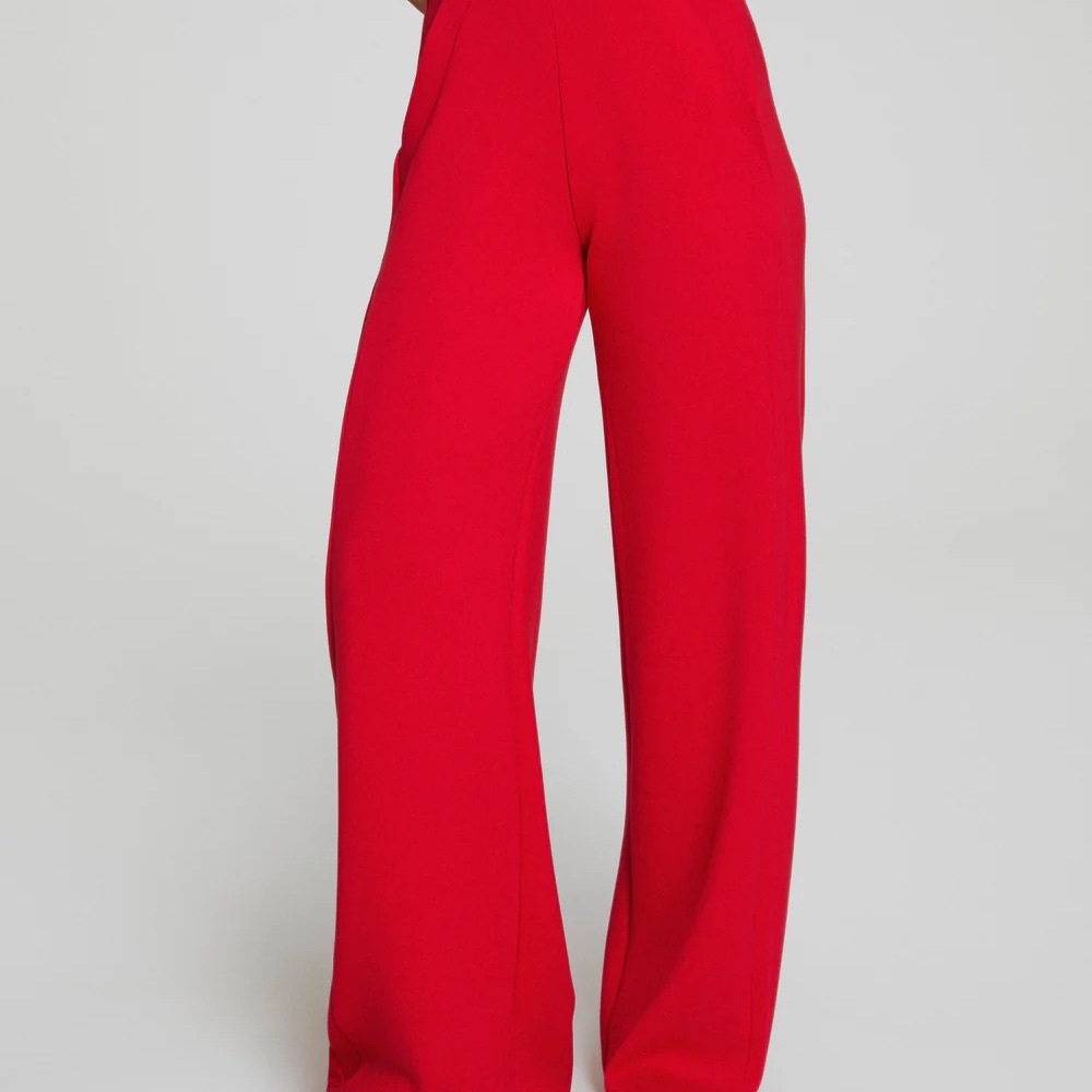 NWT SPANX Red AirEssentials Wide Leg Pant